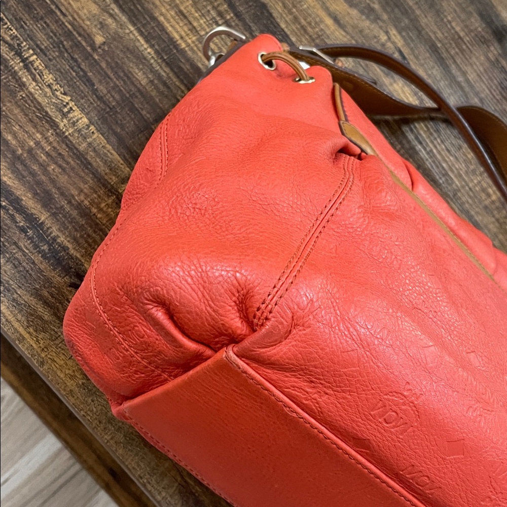 MCM Monogram Embossed Two Way Bag - Picture 5 of 8